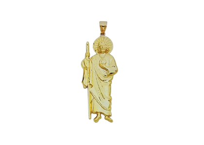 Gold Plated San Judas Tadeo Pendant